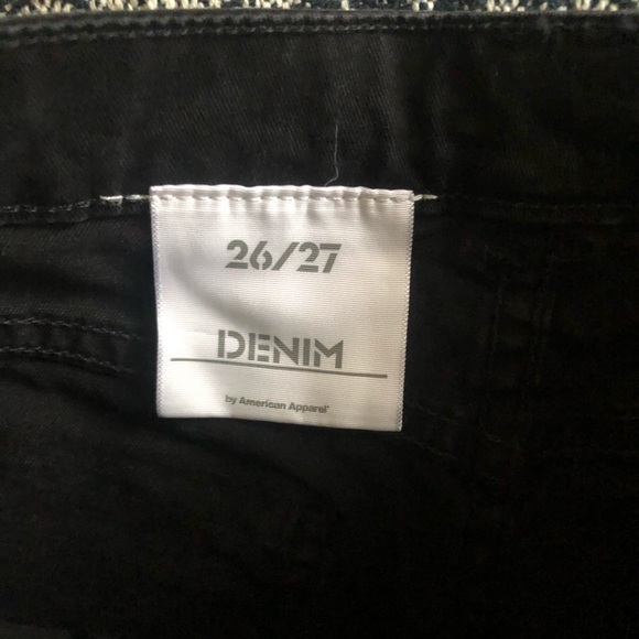 American Apparel Black Side Zip Shorts - Picture 3 of 4